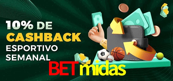 10% de bônus de cashback na betmidas