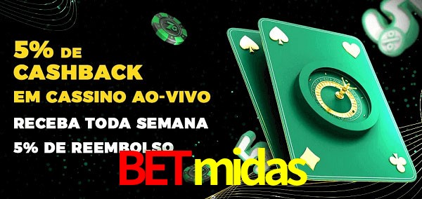 Promoções do cassino ao Vivo betmidas